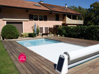 Image Volet automatique de securite Abriblue OPEN SOLAR ENERGY piscine enterree