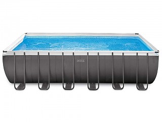 Image Kit piscine tubulaire Intex ULTRA SILVER rectangulaire 732 x 366 x 132cm filtration sable