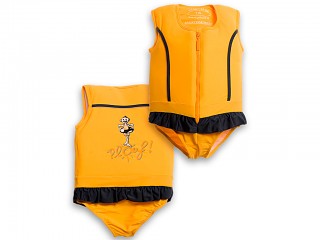 Image Maillot de bain flottant enfant PLOUF Sportif Jaune fille 3 ans (15/17kg)