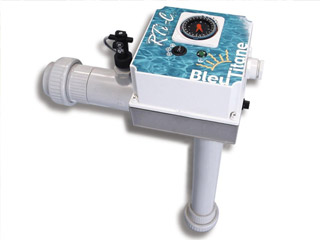 Image Rechauffeur electrique Bleu Titane RTI-C 3kW Titane pour bassin de 30m³ a 80m³