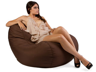 Image Sofa Jumbo Bag CHILLY BEAN 108 x 75 x 70cm coloris chocolat