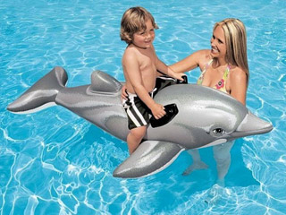 Image Animal gonflable Intex DAUPHIN dimensions 152 x 114cm pour piscine ou plage