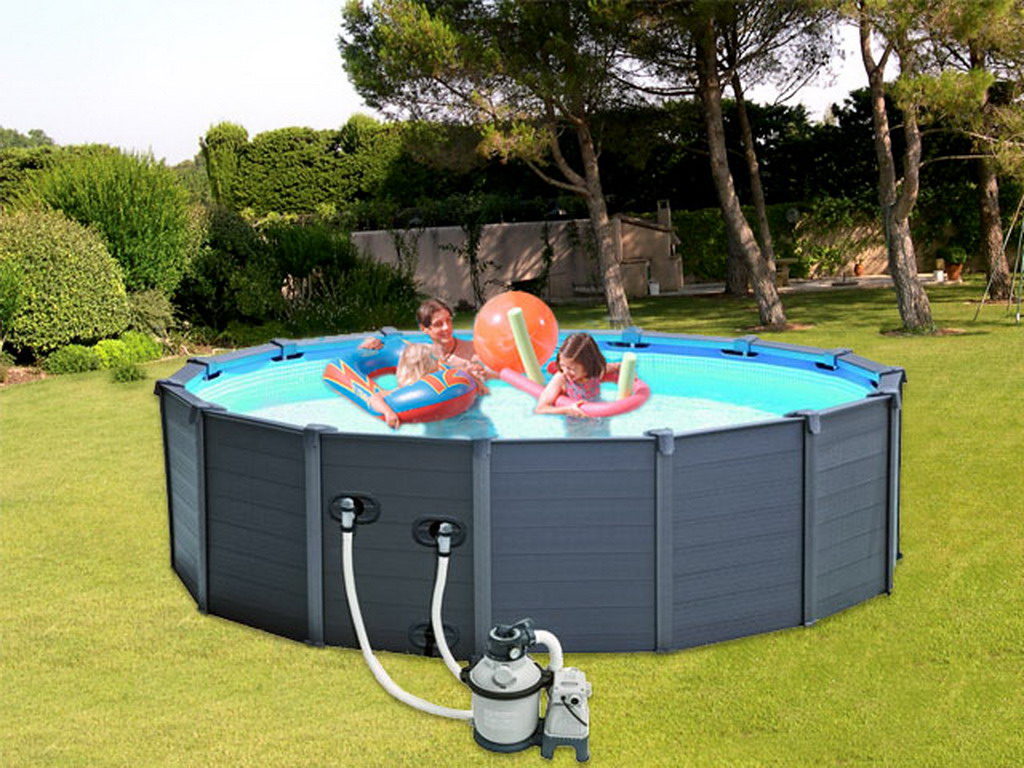 Filtre à sable/Verre filtrant INTEX 4M³/H pour entretien piscine
