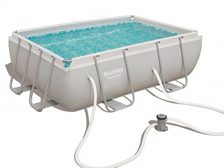 Image Kit piscine tubulaire Bestway POWER FRAME POOLS rectangulaire 282x196x84cm