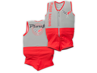 Image Maillot de bain flottant enfant PLOUF Flash Rouge garcon 2 ans (13/15kg)