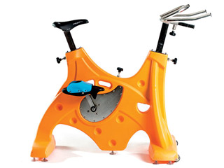 Image HEXABIKE PREMIUM velo de piscine orange HEXAGONE