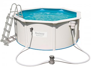 Image Kit piscine Bestway HYDRIUM STEEL WALL POOLS ronde 300x120cm filtration cartouche