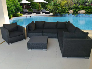 Salon de jardin alu et acier Paris Garden