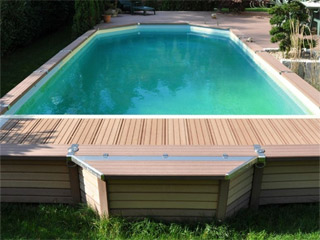 Image Kit piscine semi-enterree AZTECK Mixte 4.00 x 5.60m