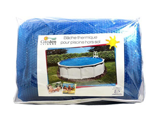 Image Couverture d'ete a bulles Garden Leisure piscine hors-sol Ø4,57m