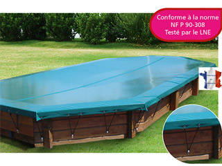 Image Couverture d'hivernage opaque piscine hors-sol bois WALU WOOD Walter