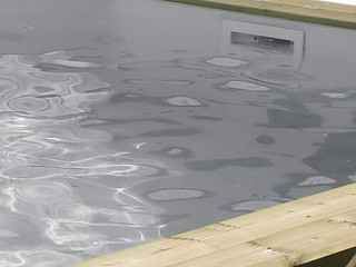 Image Liner piscine hors-sol Ubbink 400x610xH130cm 75/100eme coloris gris