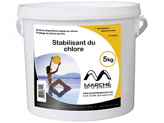 Image Stabilisant du chlore piscine AquaPiscine poudre en seau 5kg