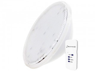 Image Lampe Seamaid PAR56 plate eclairage RVB 90 led 510lm 16w projecteur piscine + telecommande