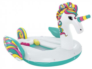 Image Bouee geante gonflable piscine Bestway LICORNE 590x404cm 6 personnes