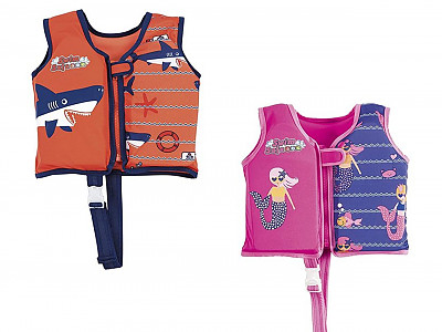 Image Gilet flottant de natation en tissu Bestway Swim Safe ABC AquaStar enfants M/L