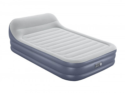 Image Matelas Gonflable Double Bestway Tritech SleekFlow 226x152x84 cm Pompe electrique Integree et Dossier