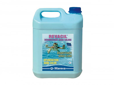 Image Traitement piscine Mareva sans chlore REVACIL+ bidon 1L