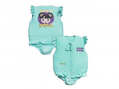 Image Maillot de bain flottant enfant PLOUF Baby Doll Turquoise fille 2 ans (13/15kg)