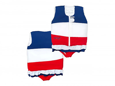 Image Maillot de bain flottant enfant PLOUF France Blanc fille 2 ans (13/15kg)