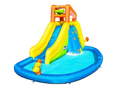 Image Aire de jeux Bestway H2OGO Mont SPLASHMORE avec toboggan 435 x 286 x 267 cm