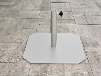 Image Pied de parasol autoportant FIT 45 en acier laque gris DCB Garden