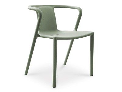 Image Fauteuil de jardin empilable DIEGO en polypropylene vert Olive DCB Gardern