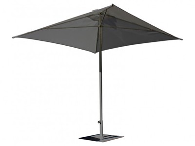 Image Parasol ouverture push-up EOLO 250x250cm aluminium toile Grise DCB Garden