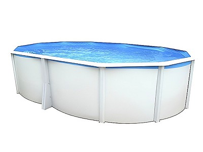 Image Piscine hors-sol acier Toi IBIZA ovale 550X366X132cm filtre a sable