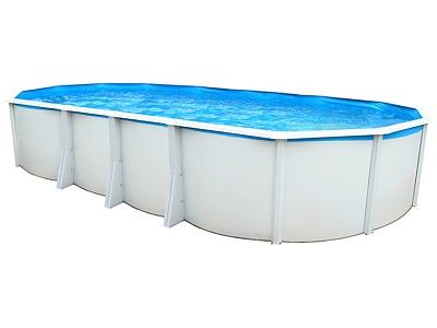 Image Piscine hors-sol acier Toi IBIZA ovale 730X366X132cm filtre a sable