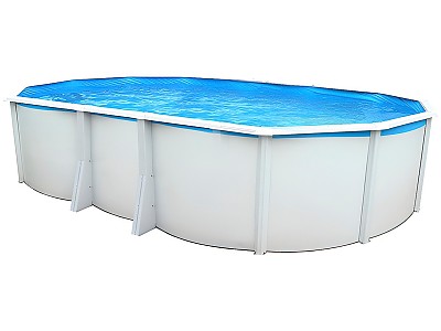 Image Piscine hors-sol acier Toi IBIZA COMPACT ovale 640X366X132cm filtre a sable 3,6m³/h