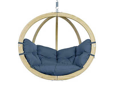 Image Fauteuil suspendu Globo CHAIR Amazonas bleu brisa en bois