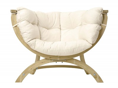 Image Fauteuil de jardin SIENA UNO Amazonas beige natura en bois