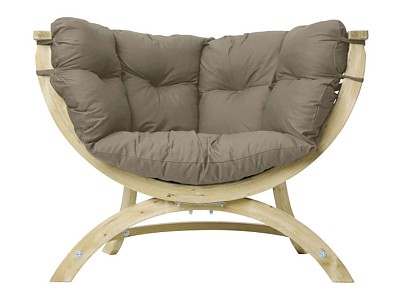 Image Fauteuil de jardin SIENA UNO Amazonas taupe en bois