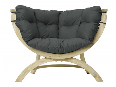 Image Fauteuil de jardin SIENA UNO Amazonas anthracite en bois