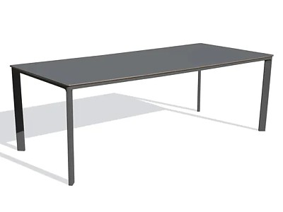 Image Table de jardin MEET 200x90 cm aluminium gris anthracite DCB Garden