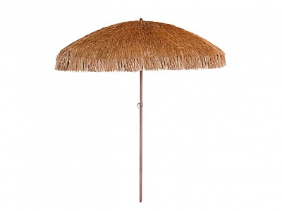 Image Parasol paillote a franges HAWAI Ø200cm en acier finition bois DCB Garden