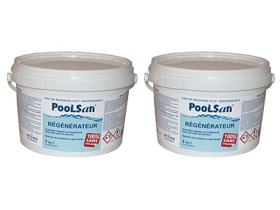 Image Pack de 2X Regenerateur clarifiant piscine Poolsan seau 3 kg